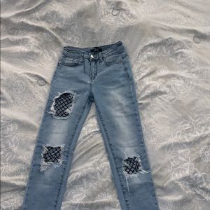 Fishnet jeans